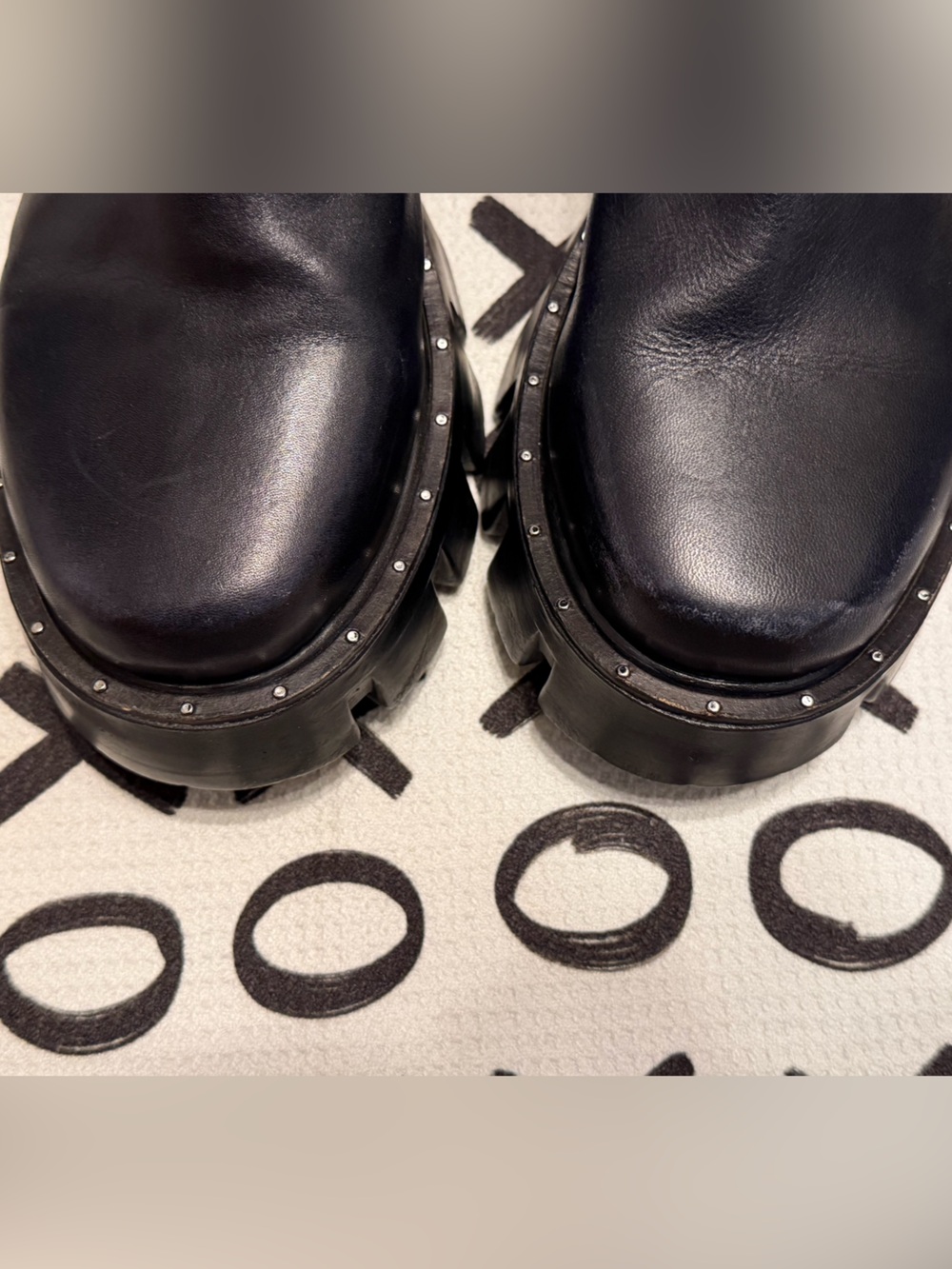 Free People Black Studded Ludwig Combat Boots - Picture 7 of 11